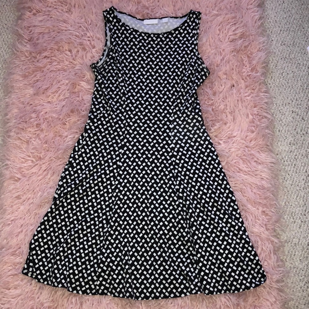 New York & Co. Black and White Dress